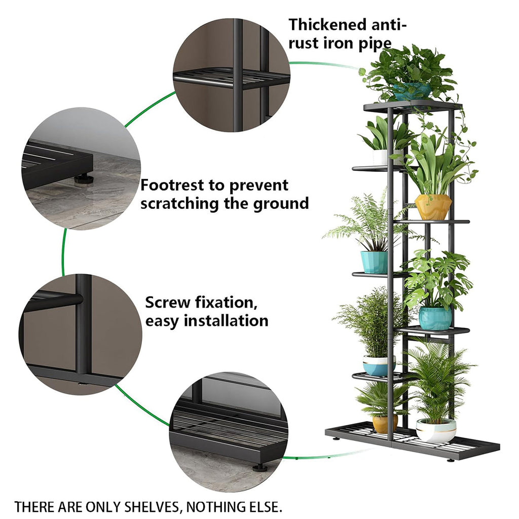 7 Tier Metal Plant Stand Two Colours Set | StorageOZ