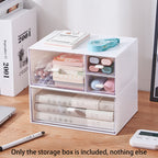 Clear Desktop Drawer Box One or Three Set | StorageOZ