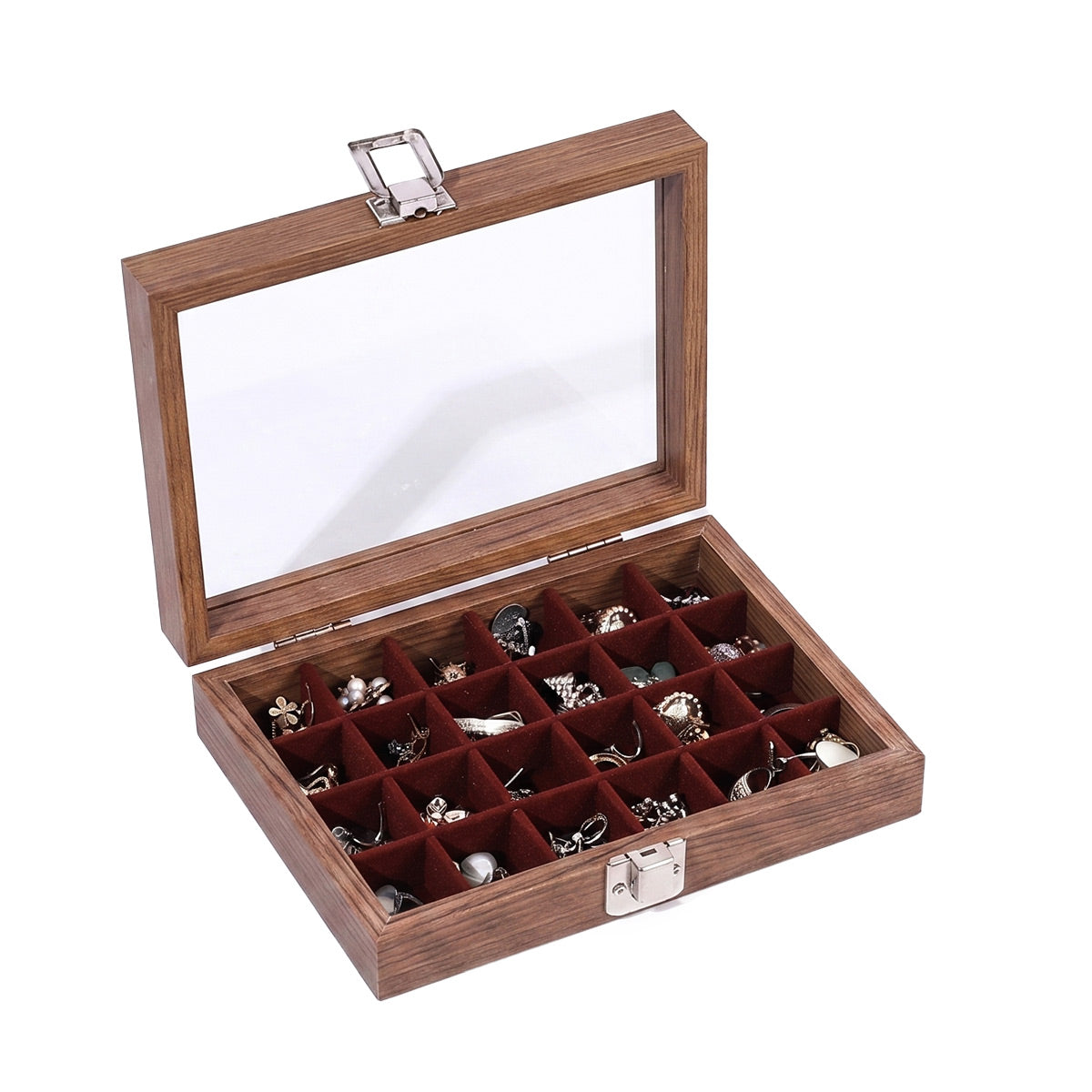 24 Grid Jewellery Case in Seven Colours Set | StorageOZ
