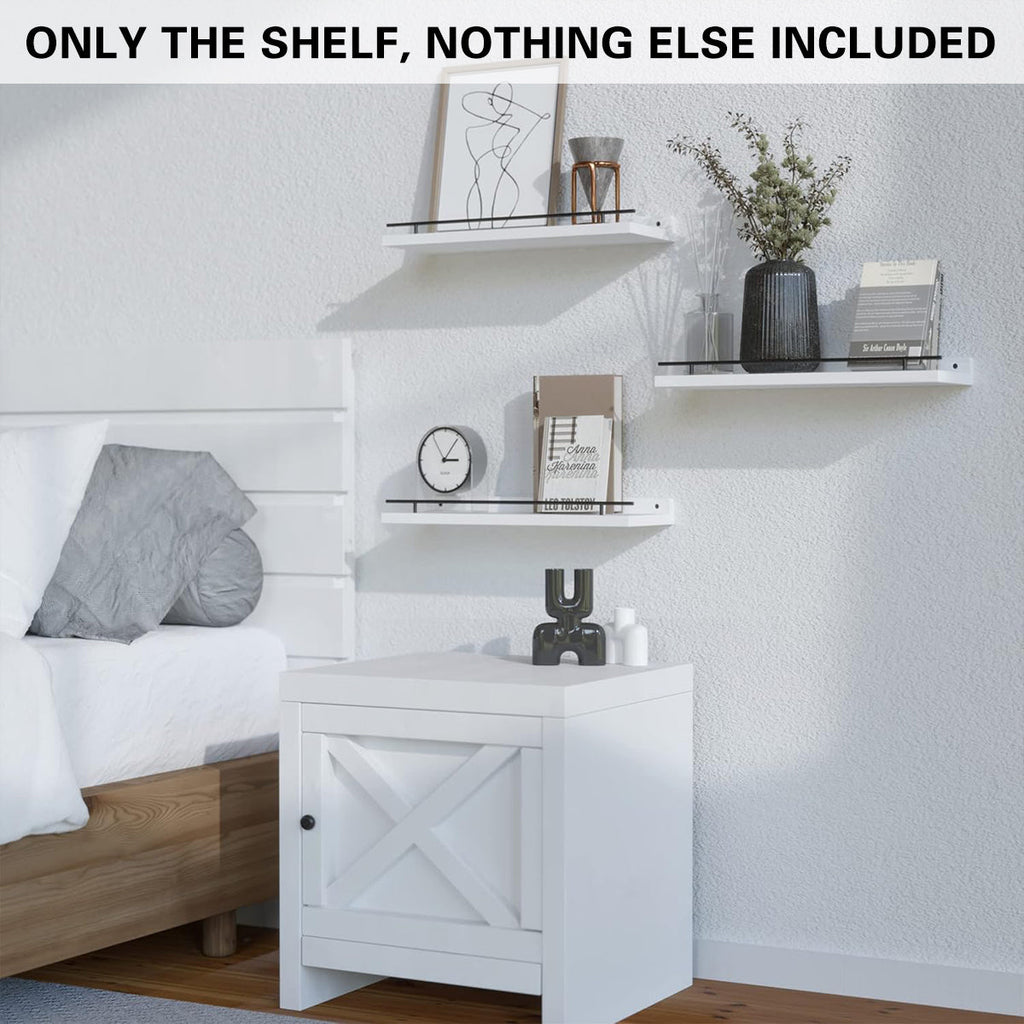 3 Pcs Wooden Wall Shelves Three Colours Set | StorageOZ
