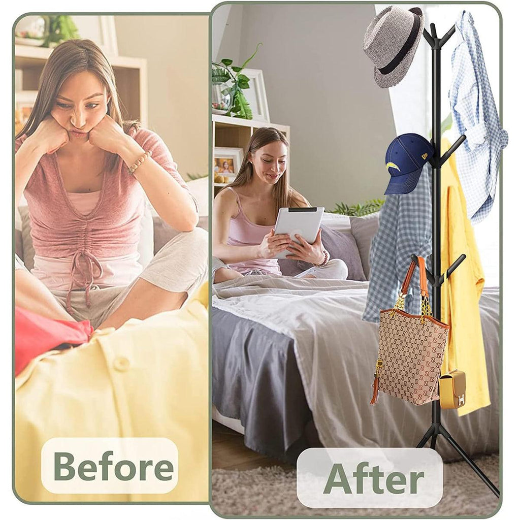 67 Inch Iron Tree Coat Rack Two Colours Set | StorageOZ