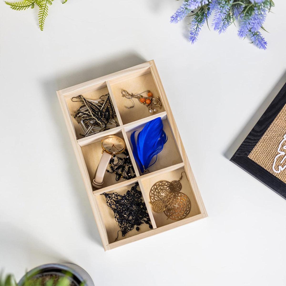 5 Pcs Wooden Jewellery Trays Three Layouts | StorageOZ