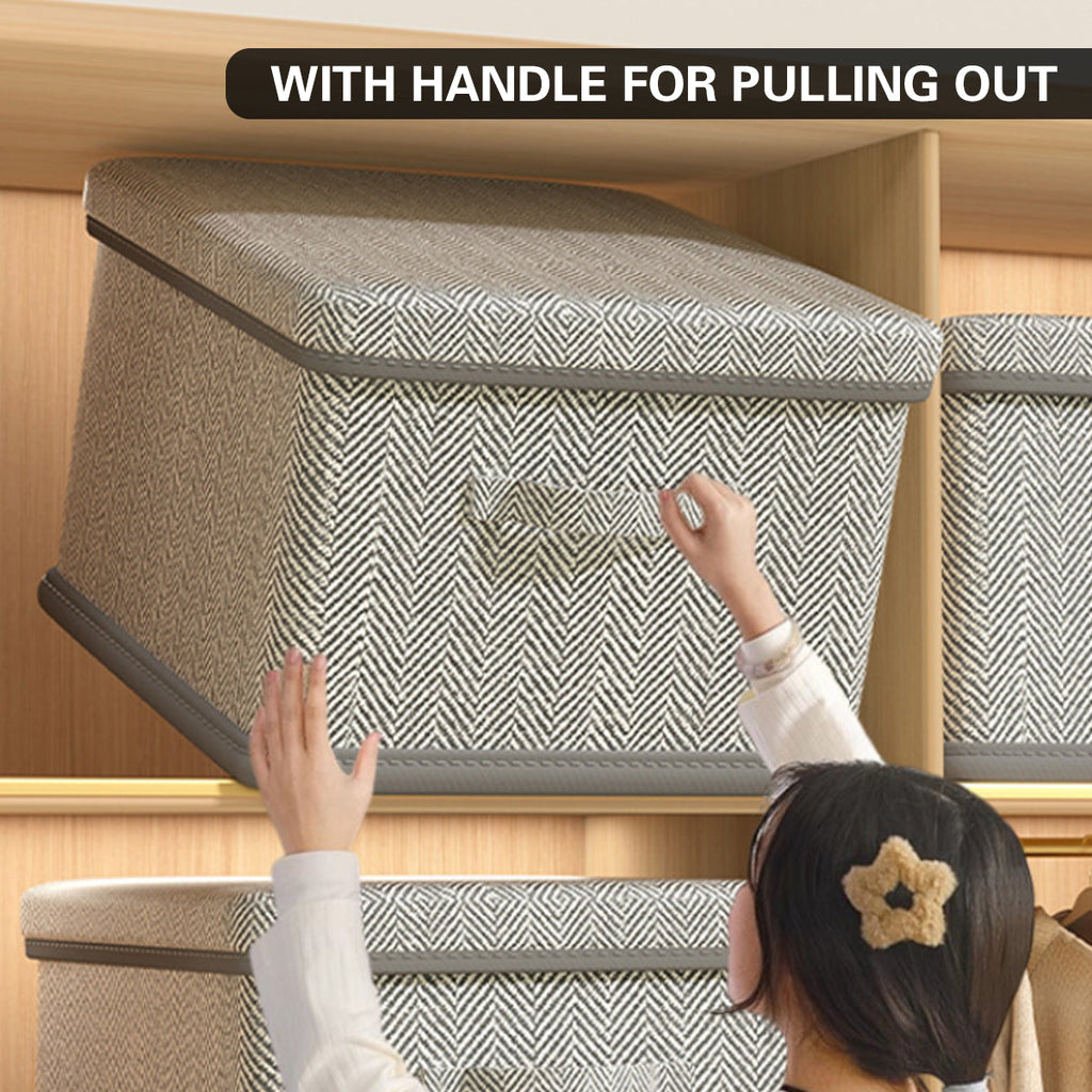 XL Foldable Clothes Box Two Patterns Set | StorageOZ