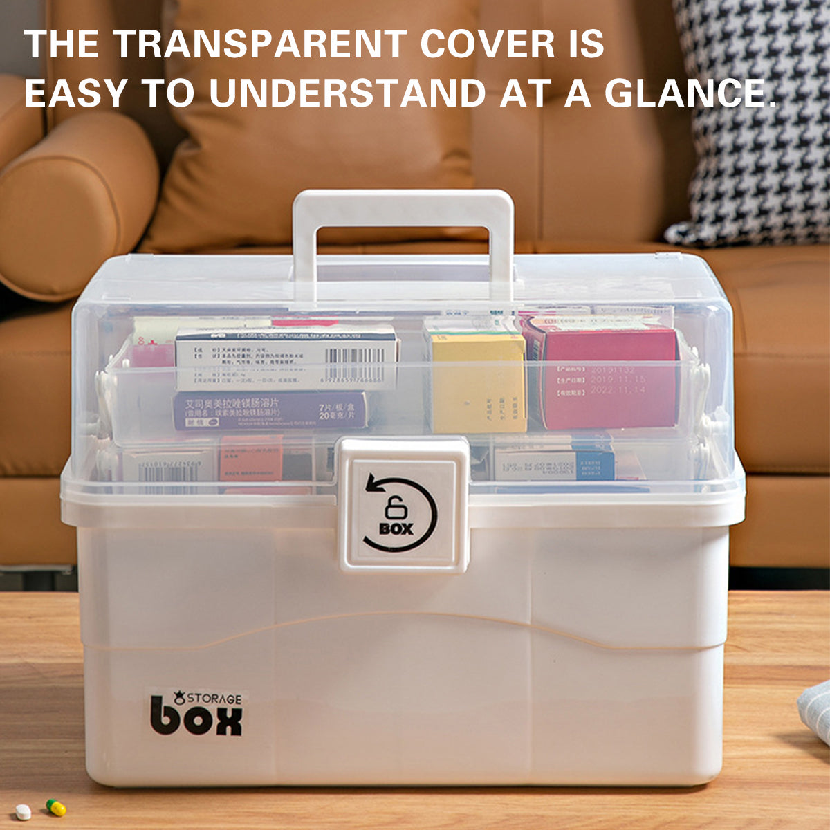 Medicine Boxes Two Sizes Home Organiser Set | StorageOZ