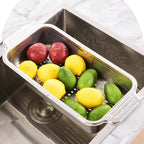 304 Steel Retractable Sink Drain Basket Set | StorageOZ
