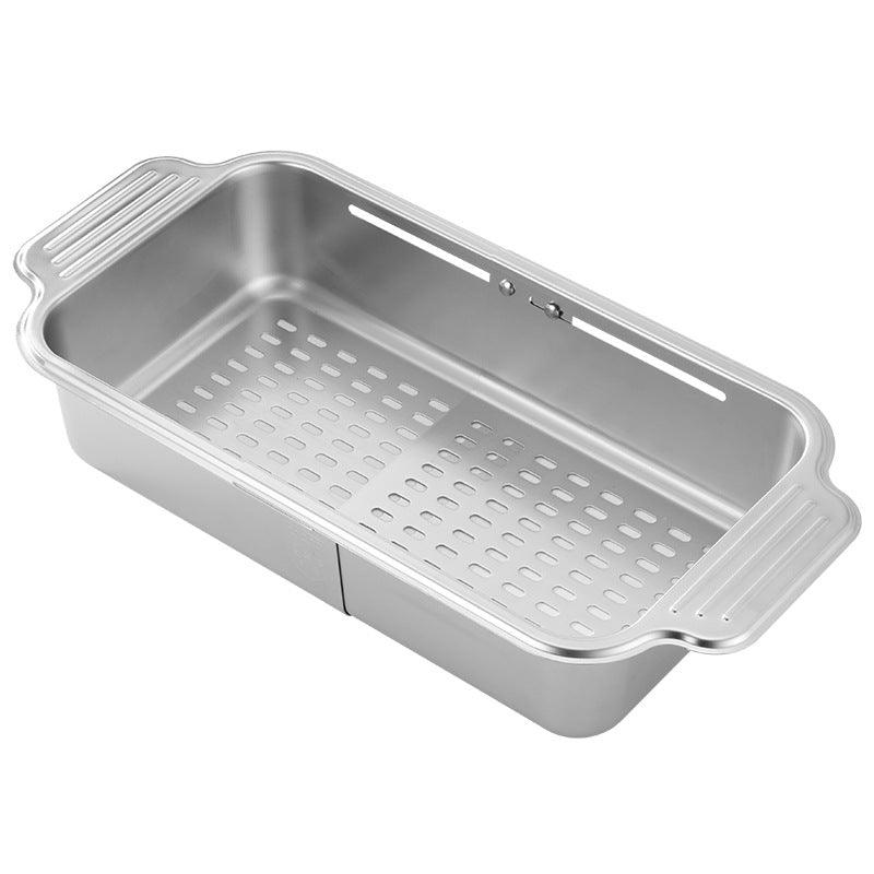 304 Steel Retractable Sink Drain Basket Set | StorageOZ