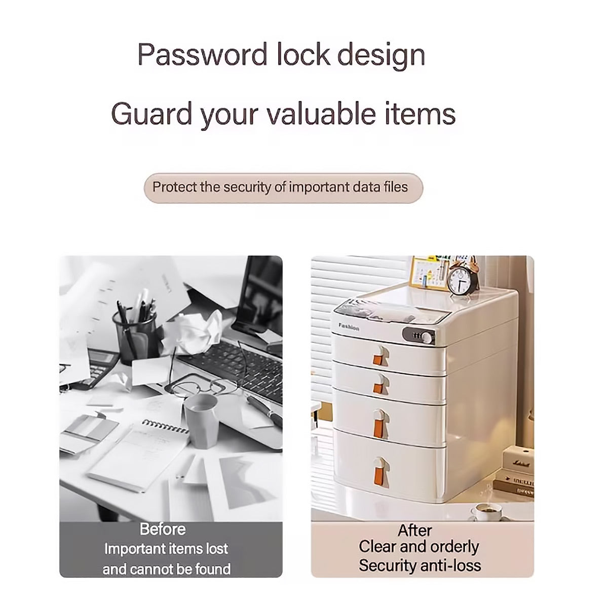 Lockable Desktop Drawer Cabinet Three Styles | StorageOZ