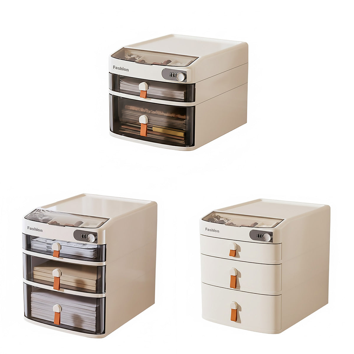 Lockable Desktop Drawer Cabinet Three Styles | StorageOZ