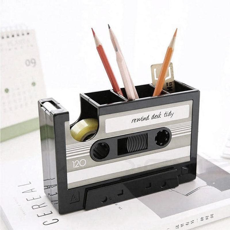 Cassette Tape Pen Holder in Three Colours | StorageOZ