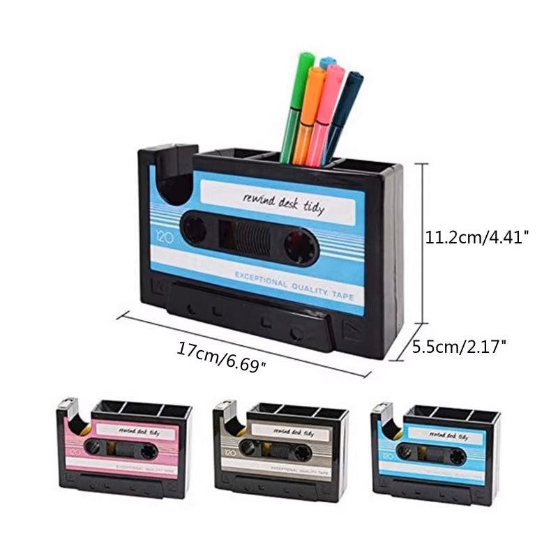 Cassette Tape Pen Holder in Three Colours | StorageOZ