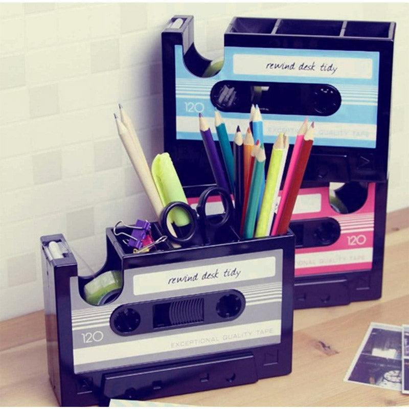 Cassette Tape Pen Holder in Three Colours | StorageOZ