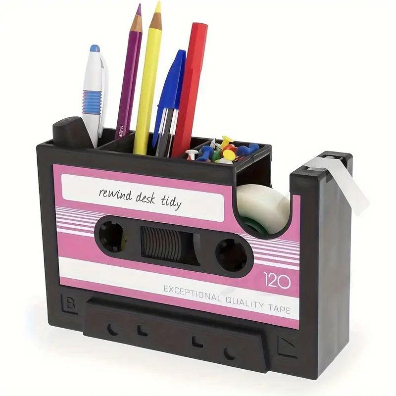 Cassette Tape Pen Holder in Three Colours | StorageOZ