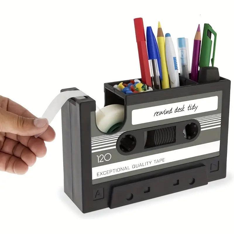 Cassette Tape Pen Holder in Three Colours | StorageOZ