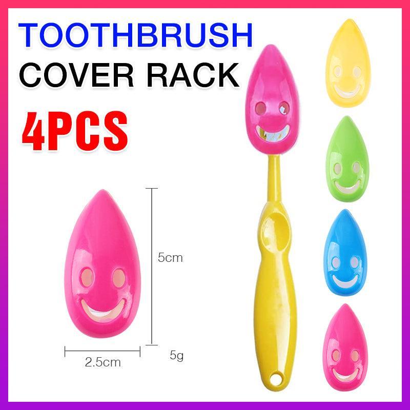 4 Pcs Smiley Face Toothbrush Holder Rack | StorageOZ