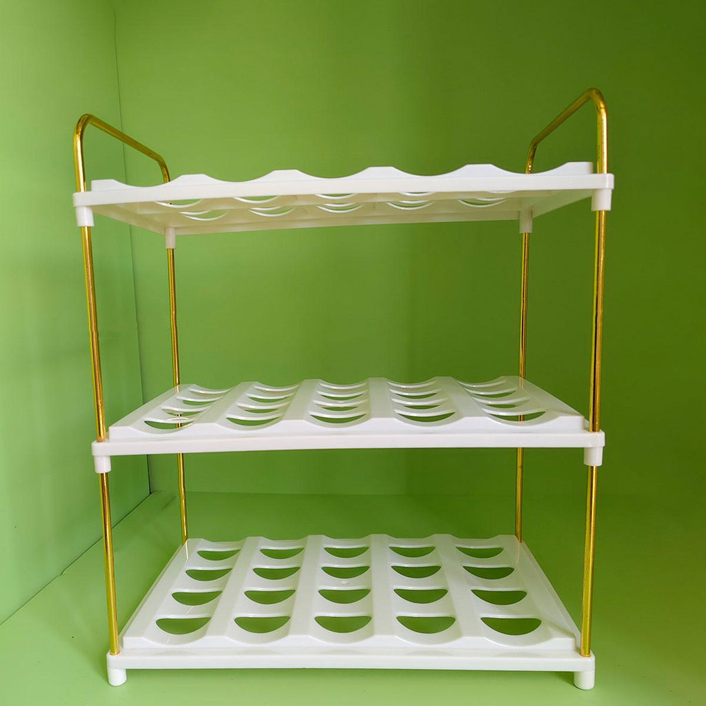3 Tier Cup and Bottle Storage Rack Organiser | StorageOZ