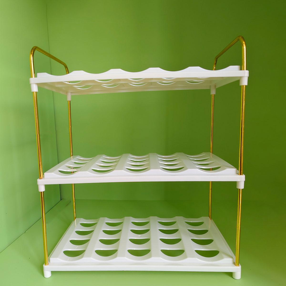 3 Tier Cup and Bottle Storage Rack Organiser | StorageOZ