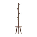 Wooden Floor Coat Rack Two Wood Tones Set | StorageOZ