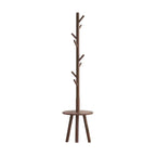 Wooden Floor Coat Rack Two Wood Tones Set | StorageOZ