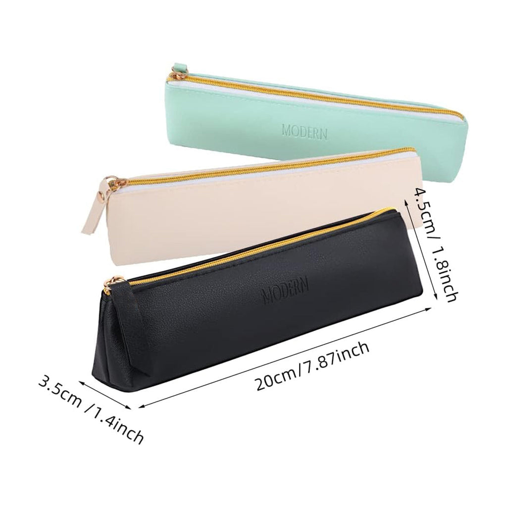 4 Pcs PU Pencil Cases Desk Organiser Set | StorageOZ