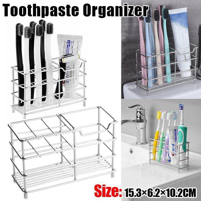Stainless Steel Wire Toothbrush Holder Stand | StorageOZ