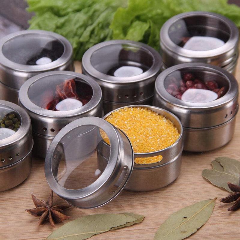 12 Pcs Spice Pots Kitchen Storage Organiser | StorageOZ