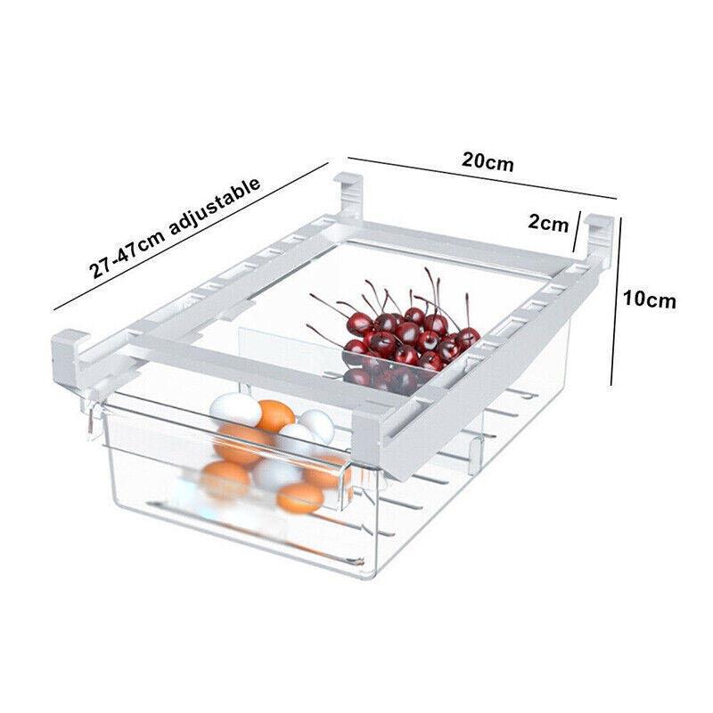 2 Pcs Adjustable Fridge Under Shelf Drawers | StorageOZ
