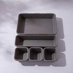 8 Pcs Drawer Desk Storage Trays Two Greys | StorageOZ