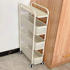 Pull Out Narrow Storage Cart Two Colours | StorageOZ