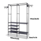 Double Row Floor Clothes Rack Two Colours | StorageOZ