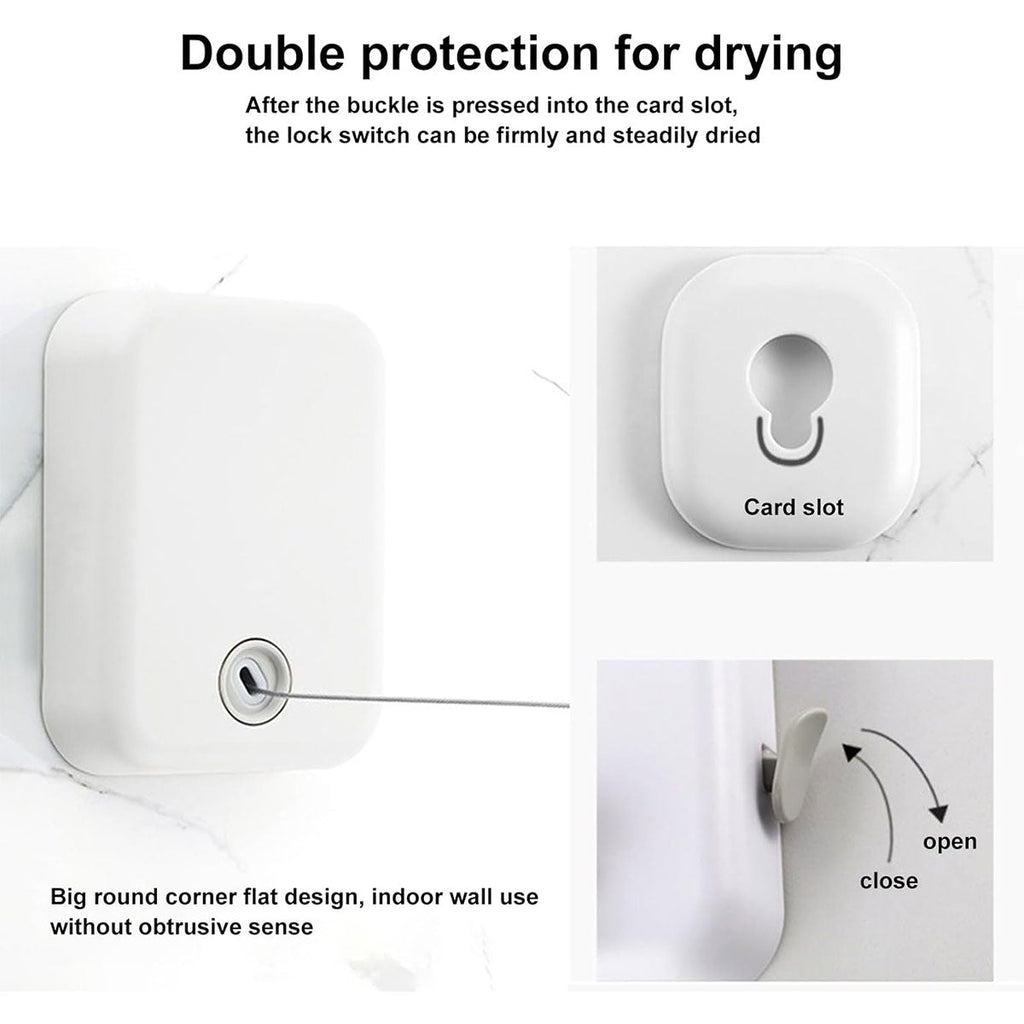 Retractable Wall Clothesline 4.3m Two Colours | StorageOZ
