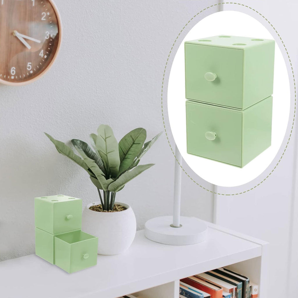 2 Pcs Stackable Mini Drawers Four Colours | StorageOZ
