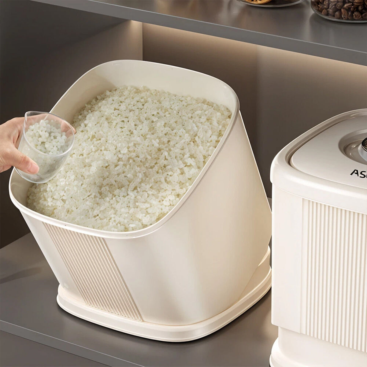 Rice Dispensers Two Colours Kitchen Organiser | StorageOZ