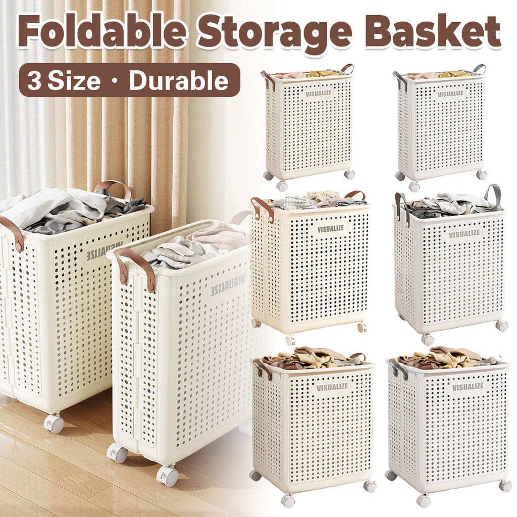 Folding Ventilated Laundry Basket Hamper | StorageOZ