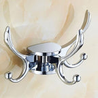 Folding Swivel Wall Hook Two Finishes Set | StorageOZ