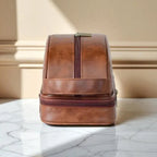 Vintage PU Toiletry Wash Bag Two Colours | StorageOZ