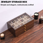 Wooden Jewellery Box Three Layouts Organiser | StorageOZ