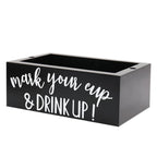 Pine Wood Cup Holder Square or Rectangle | StorageOZ