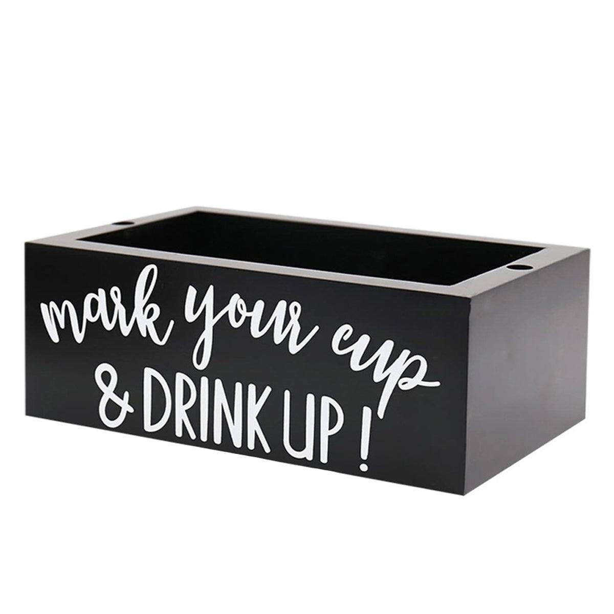 Pine Wood Cup Holder Square or Rectangle | StorageOZ