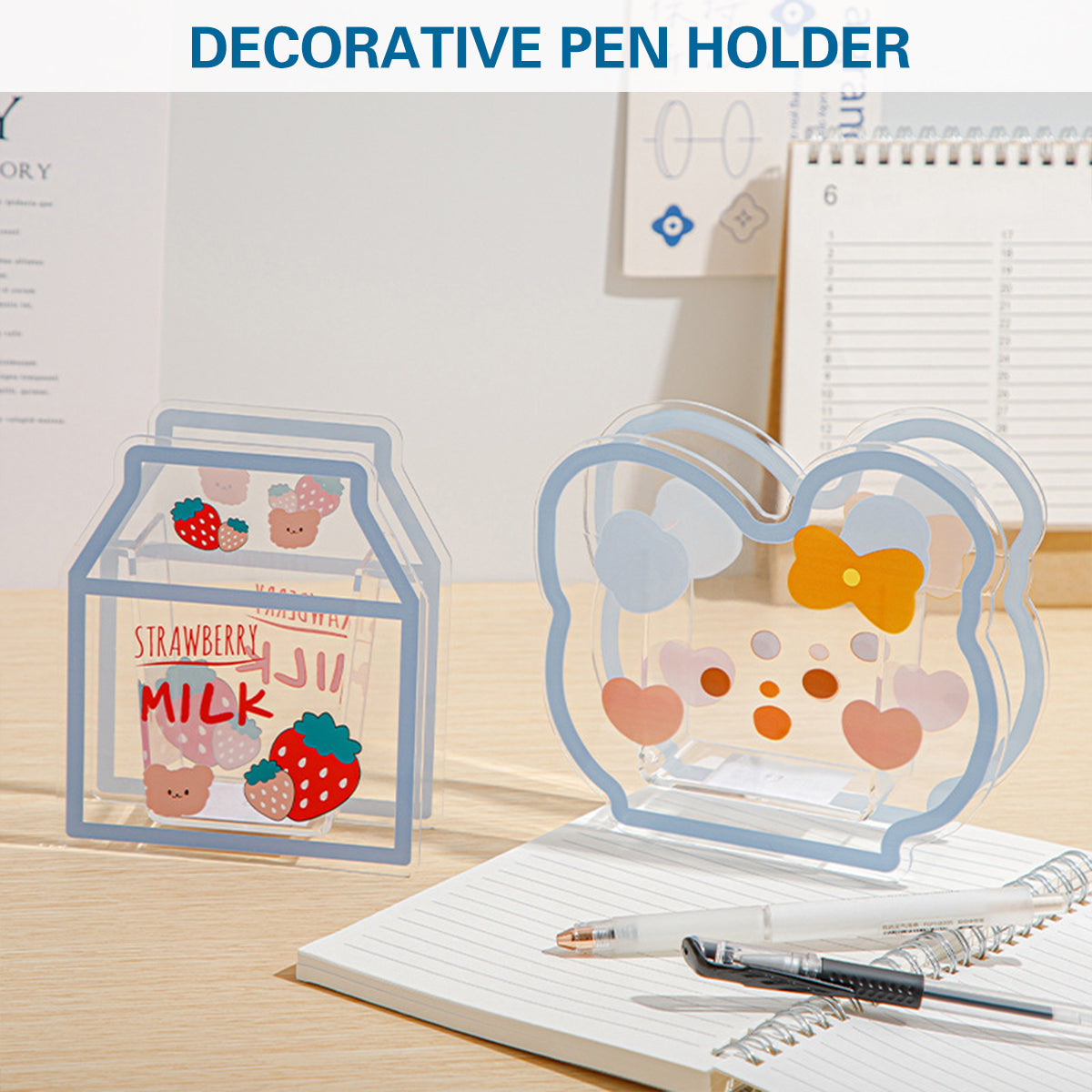 Bear Pen Holders Two Colours Desk Organiser | StorageOZ