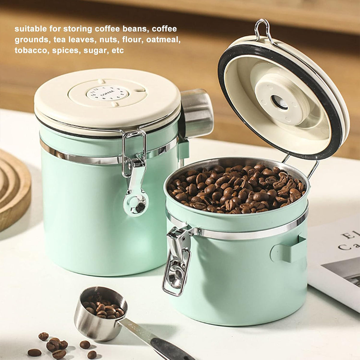 Sealed Jars Two Colours Kitchen Organiser | StorageOZ