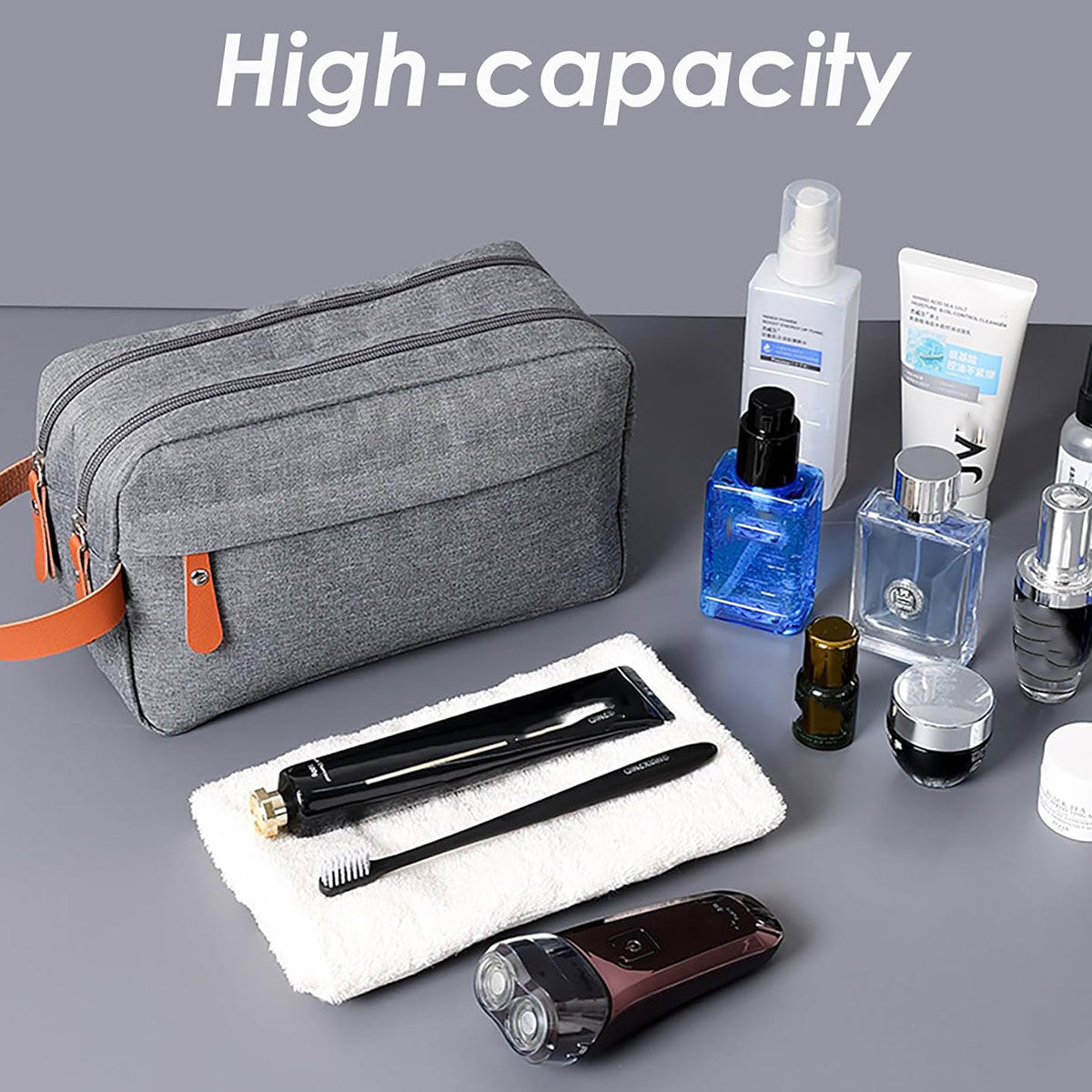 Toiletry Bag with Two Compartments Three Colours | StorageOZ