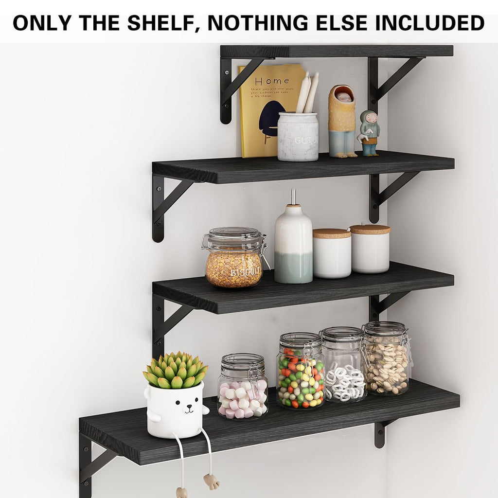 4 Pcs Wooden Wall Shelves Two Colours Set | StorageOZ