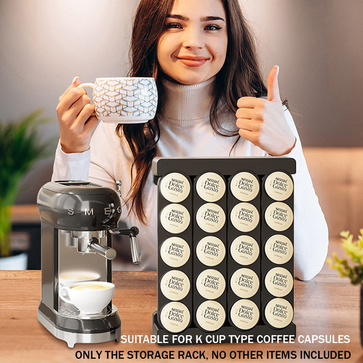 Wall Coffee Capsule Rack Two Colours Set | StorageOZ