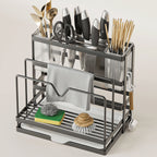 Carbon Steel Knife Rest Two Colours Rack | StorageOZ