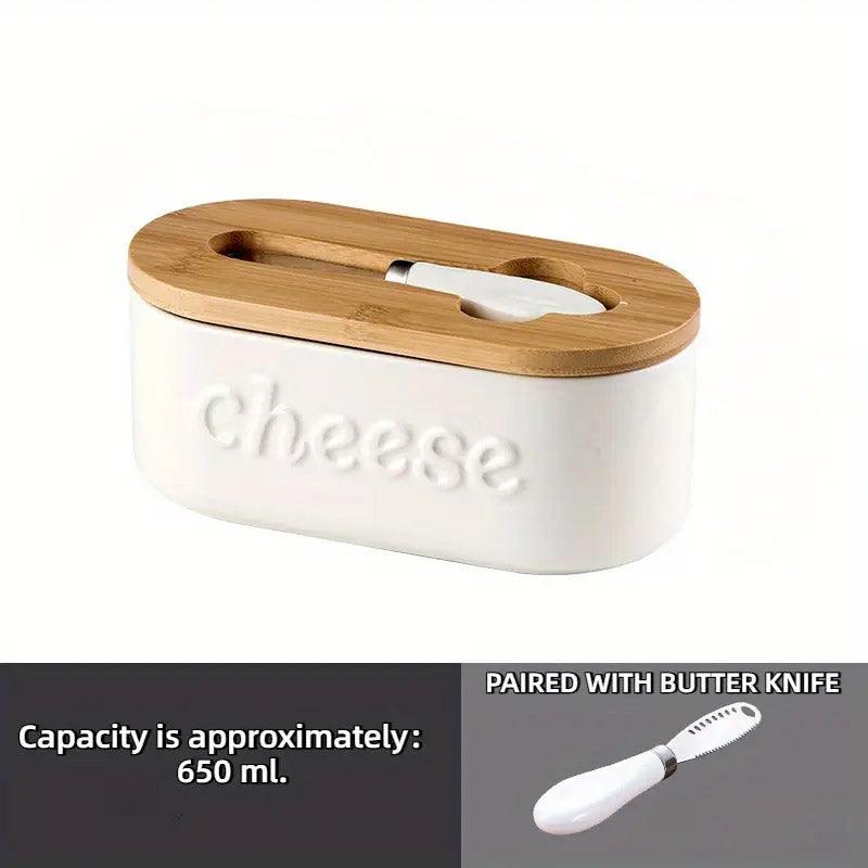 Ceramic Cheese Storage Box in Three Colours | StorageOZ