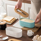 Ceramic Cheese Storage Box in Three Colours | StorageOZ