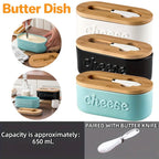 Ceramic Cheese Storage Box in Three Colours | StorageOZ