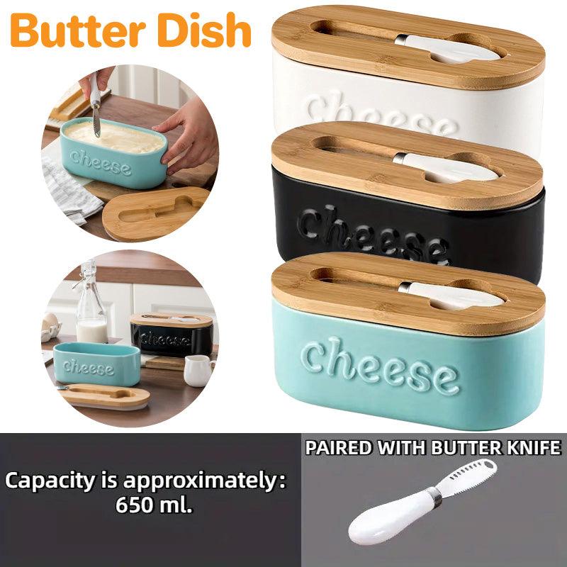 Ceramic Cheese Storage Box in Three Colours | StorageOZ
