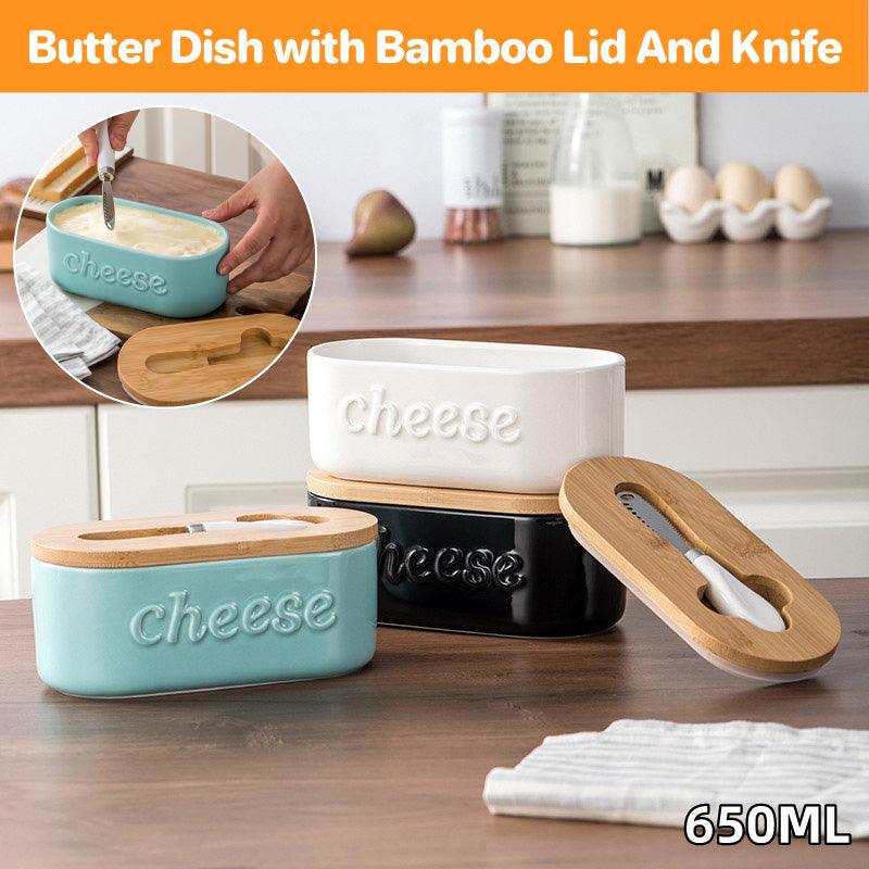 Ceramic Cheese Storage Box in Three Colours | StorageOZ