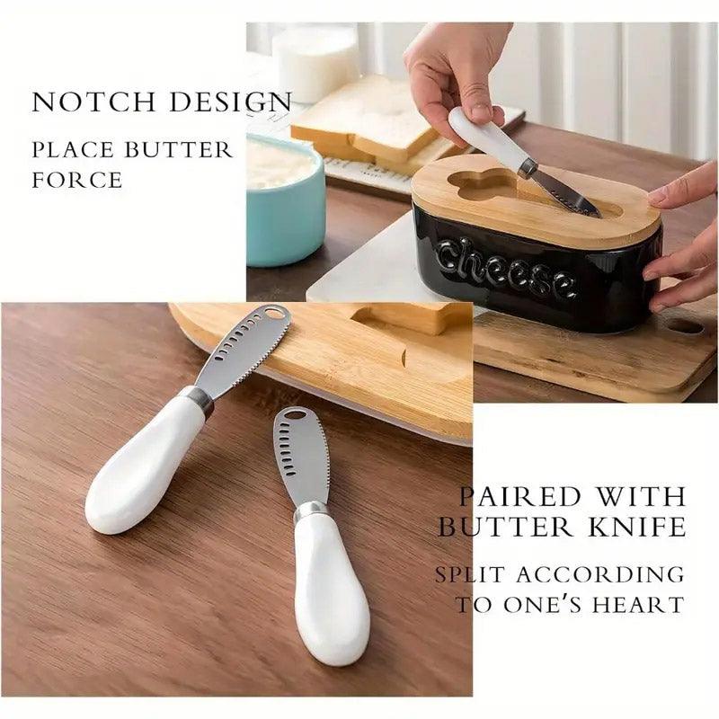 Ceramic Cheese Storage Box in Three Colours | StorageOZ